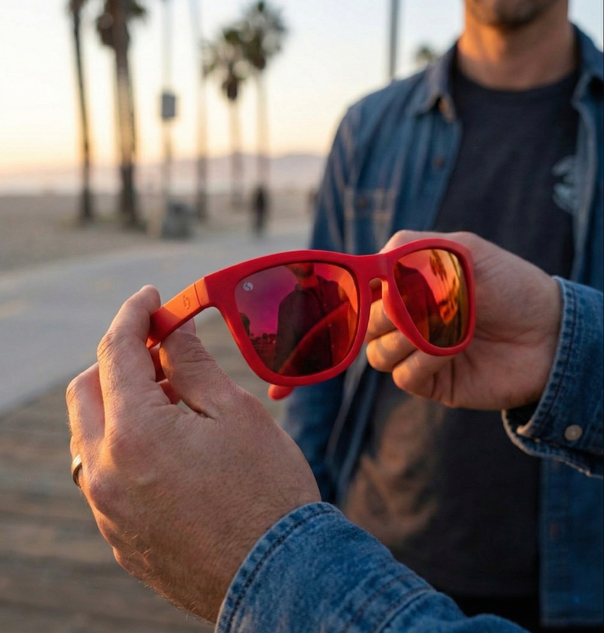 SENOIX Vibe Red Polarized Sunglasses