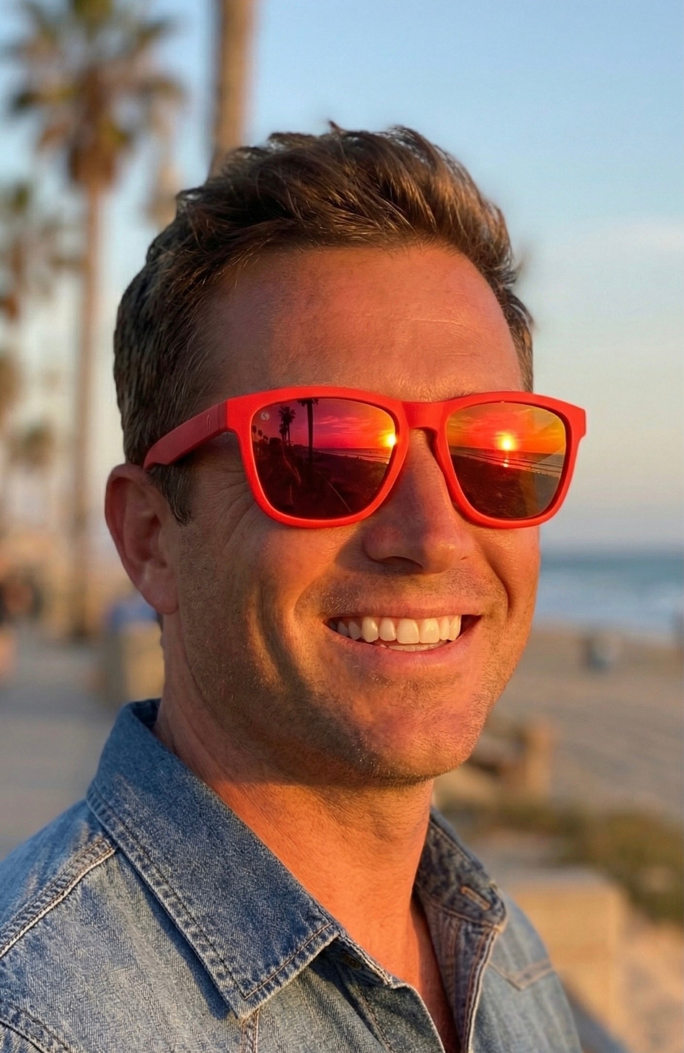 SENOIX Vibe Red Polarized Sunglasses