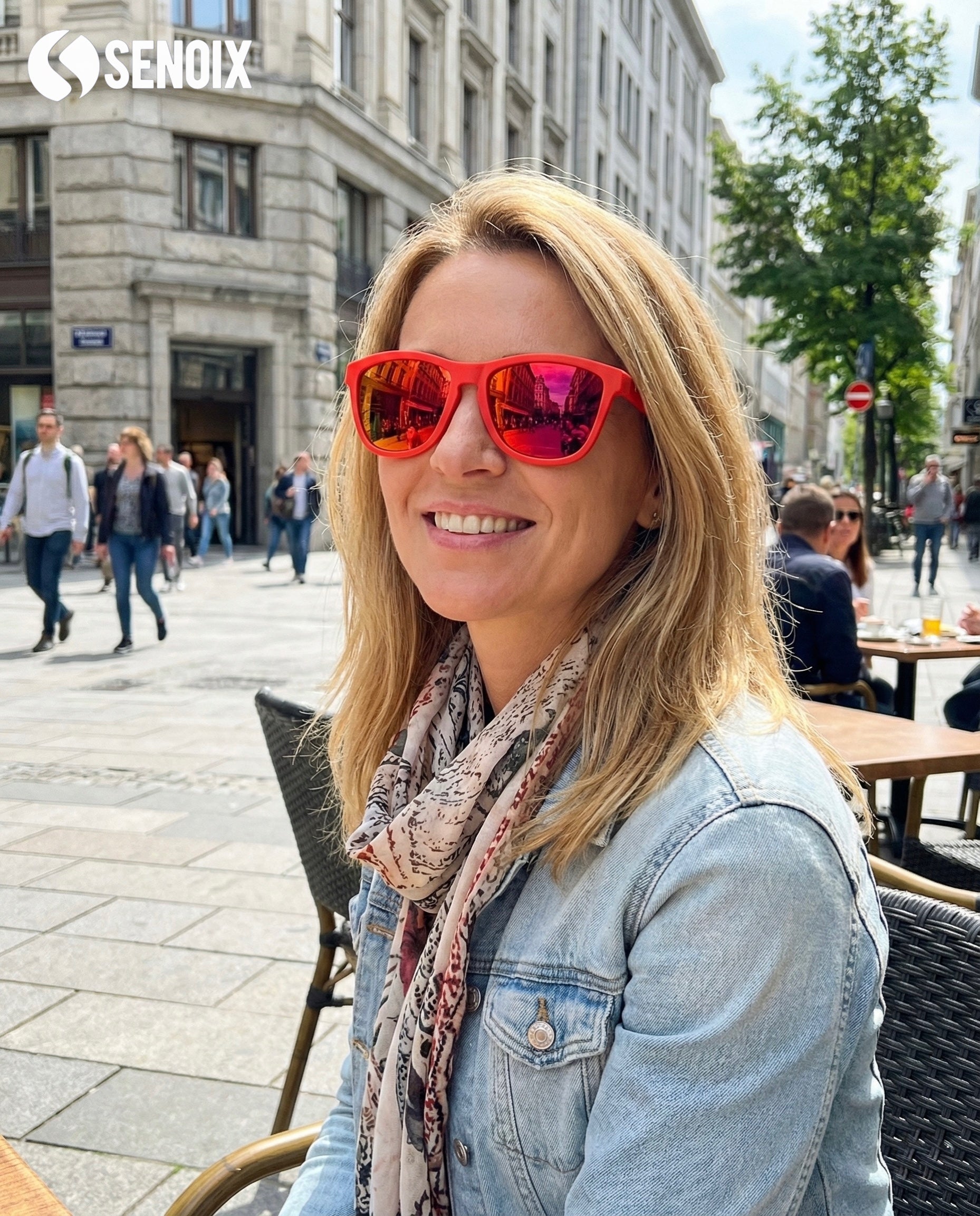 Okulary przeciwsłoneczne z polaryzacją SENOIX Vibe Red