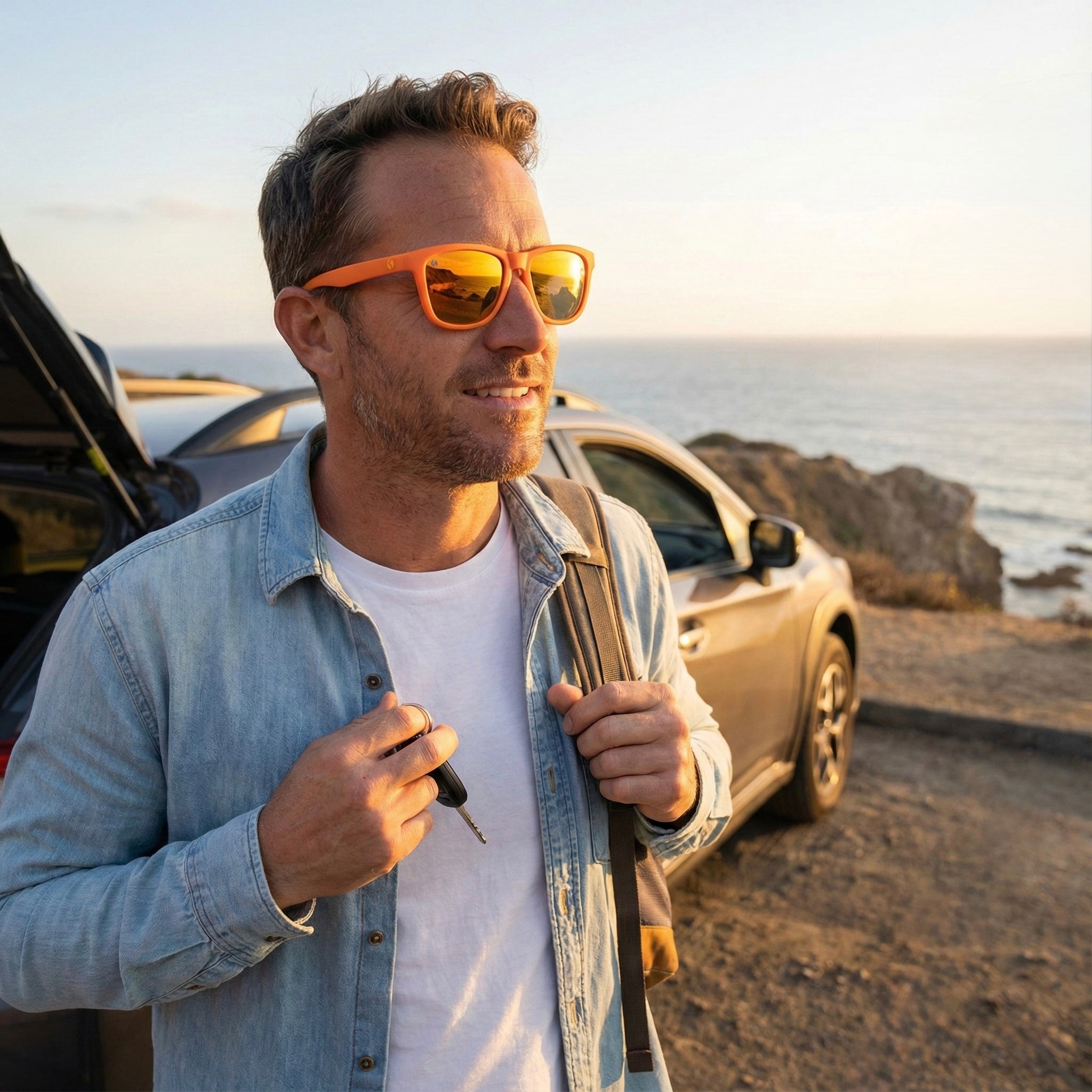 SENOIX Vibe Orange Polarized Sunglasses