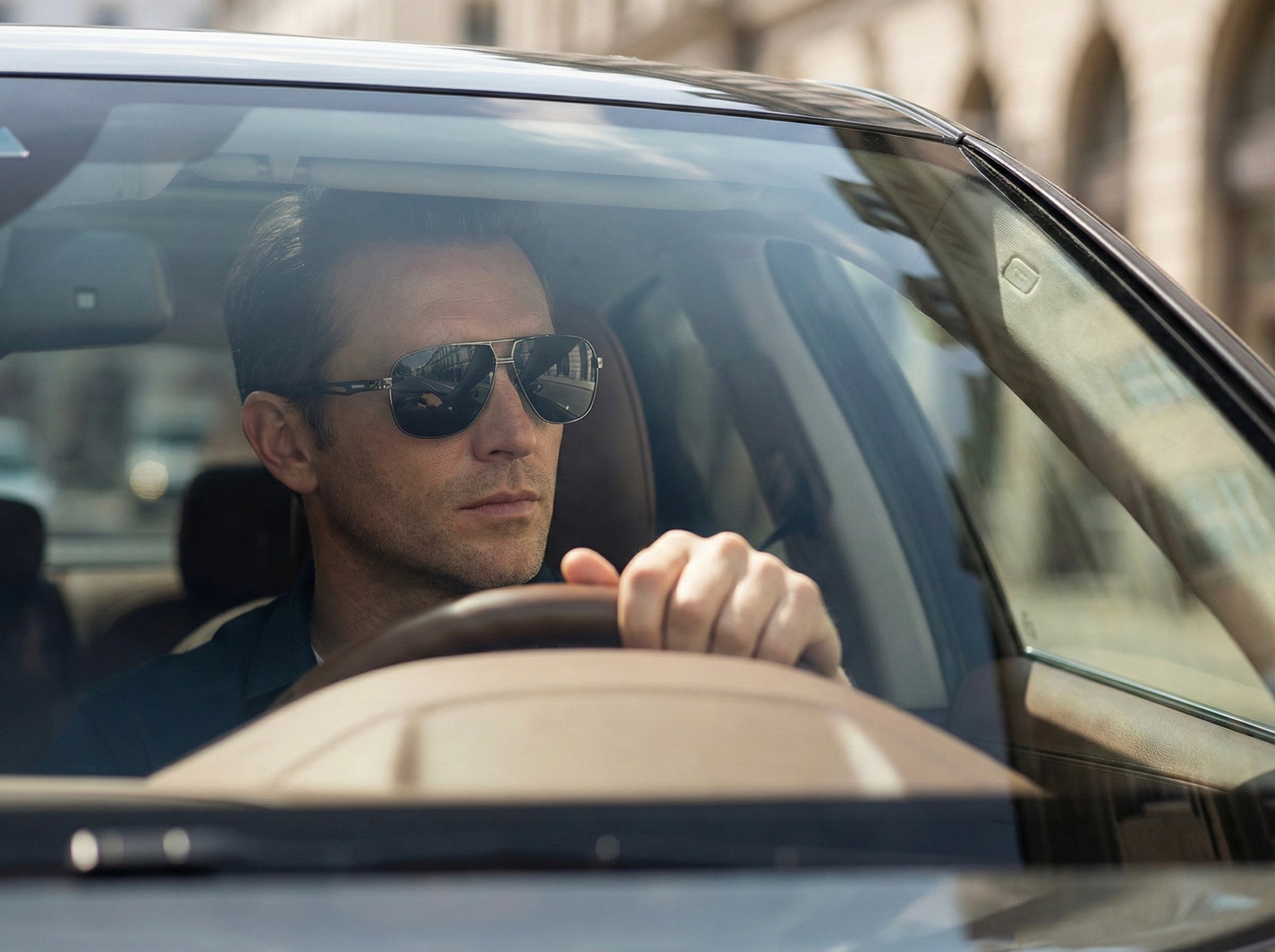 SENOIX Przeciwsłoneczne okulary fotochromowe z polaryzacją Pilotki UV400