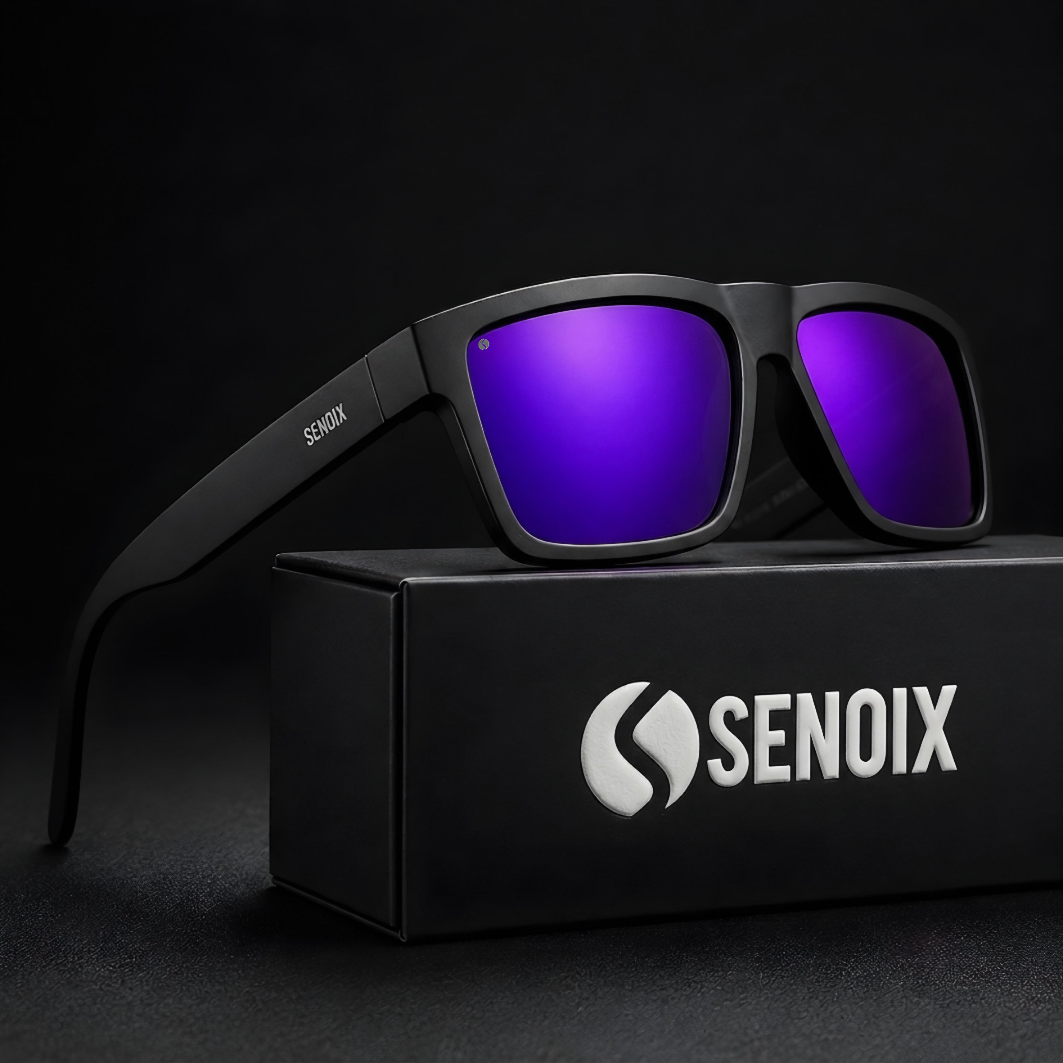 SENOIX Active Black Polarized Sunglasses 