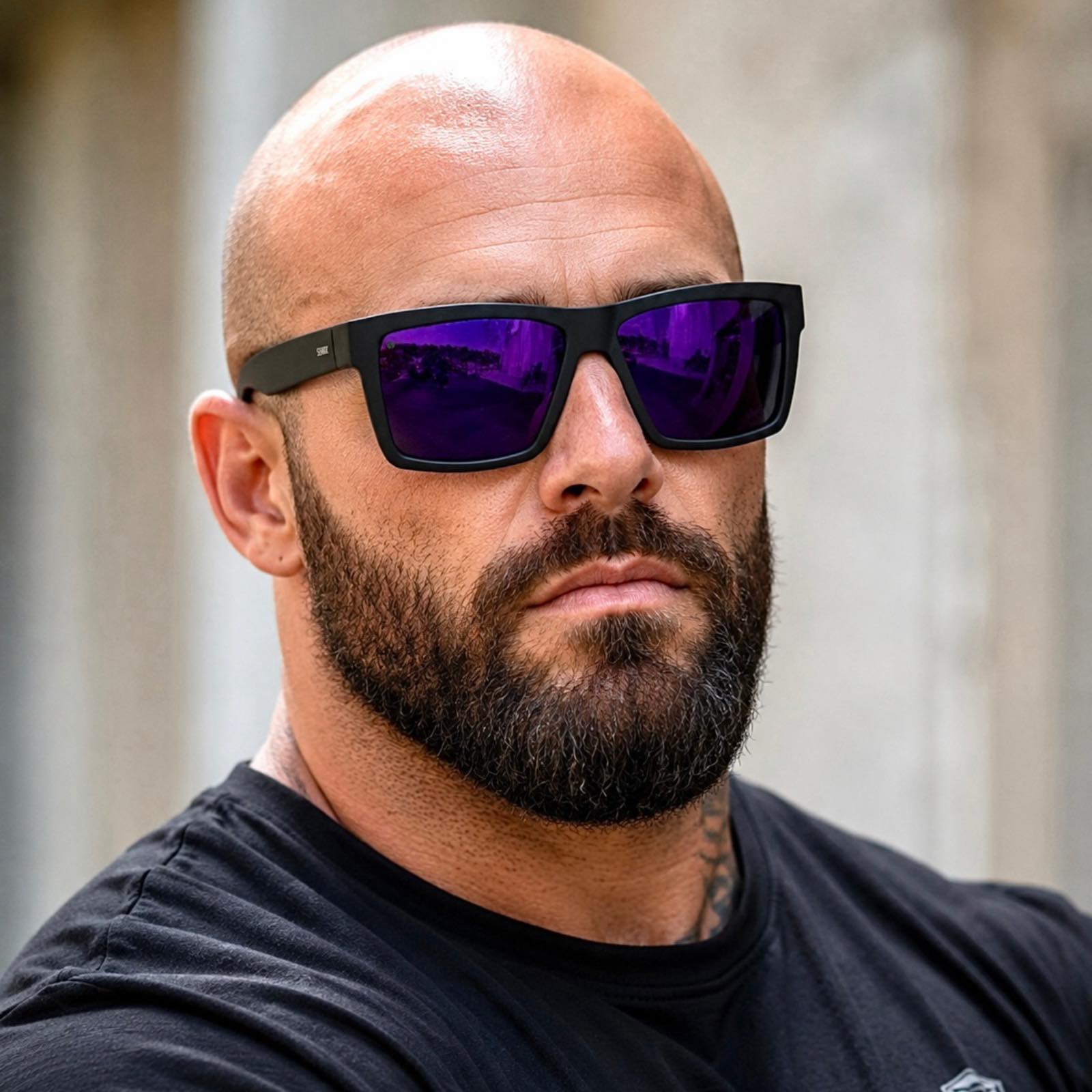 SENOIX Active Black Polarized Sunglasses 