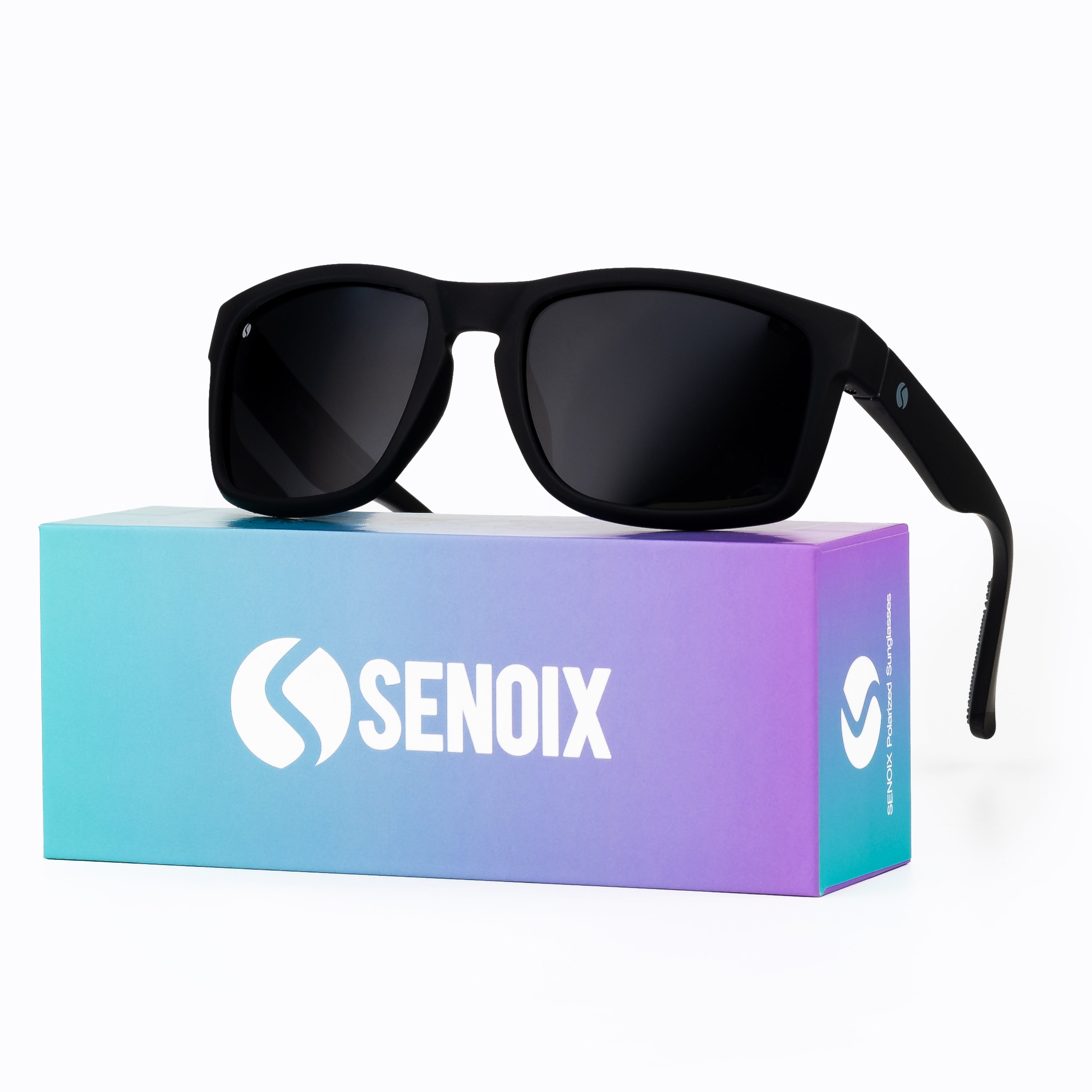 SENOIX Active Black Polarized Sunglasses 
